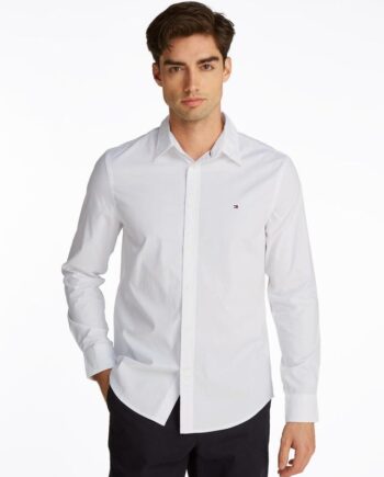 M Flex Poplin Kent Collar Shirt - Tommy Hilfiger Shirt  - 8720638620235