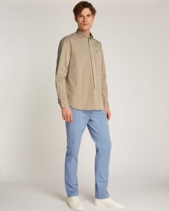 Brun Gmd Twill Solid Shirt - Tommy Hilfiger Shirt  - 8720638632443