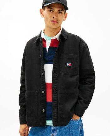 Sort Tjm Essential Overshirt Ext - Tommy Jeans Jeans  - 8721221717042
