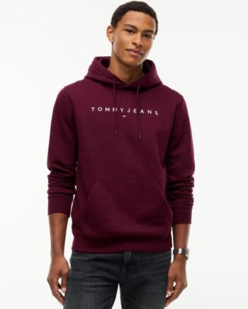 Blå Tjm Reg Linear Logo Hoodie Ext - Tommy Jeans Jeans  - 8720638132509