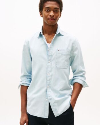 L Chambray Pocket Shirt - Tommy Hilfiger Shirt  - 8721186874507