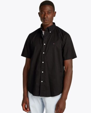 Hvid Flex Poplin Solid Shirt - Tommy Hilfiger Shirt  - 8720638632092