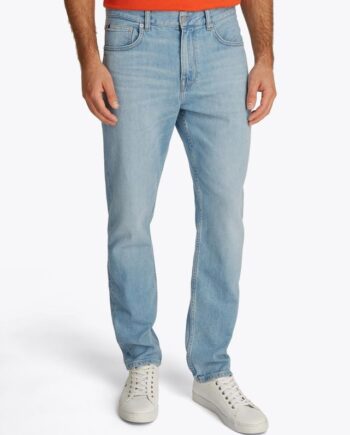 Blå Straight Denton Str Heron Blue - Tommy Hilfiger Jeans  - 8721106460247