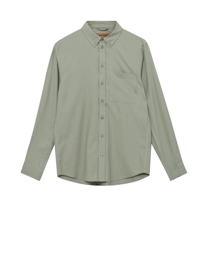 Grøn Mmgtheo Soft Shirt - Mos Mosh Shirt  - 5715591155507