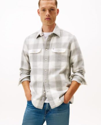 M Flannel Check Shirt Jacket - Tommy Hilfiger Shirt  - 8721222317609
