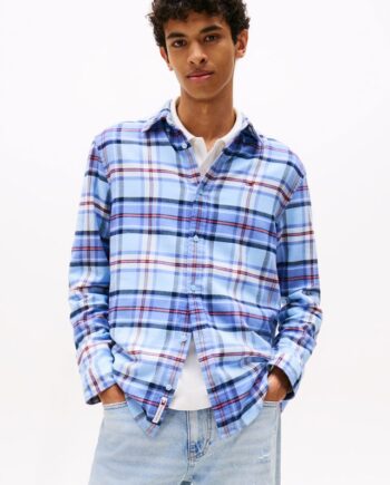 2XL Tjm Reg Flannel Check Shirt Ext - Tommy Jeans Jeans  - 8721221673126