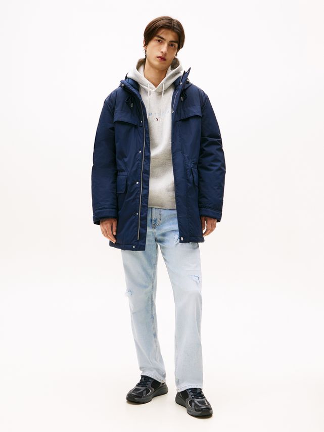 Blå Tjm City Ready Parka - Tommy Jeans Jeans  - 8721222124153