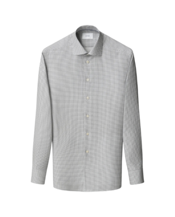40 Geometric Twill Shirt - Eton Shirt  - 7313584453395