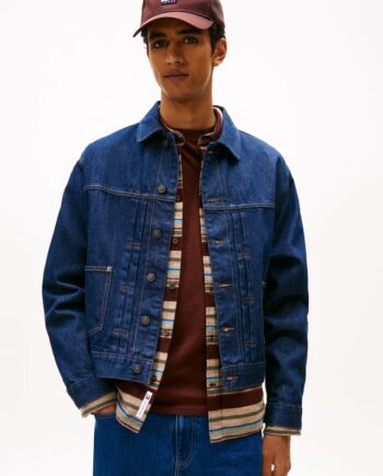 Blå Pleated Trckr Jckt Slv Di9055 - Tommy Jeans Jeans  - 8721222109266