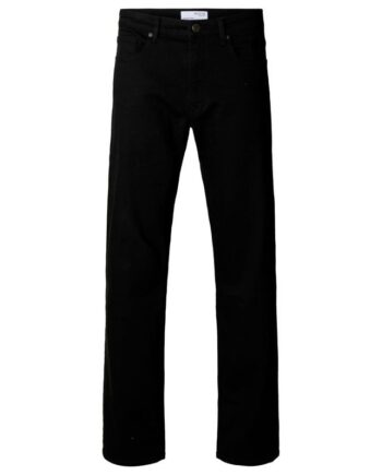 Sort Slh196 Straight Ben Stay Black 600 - Selected Jeans  - 5715824513623