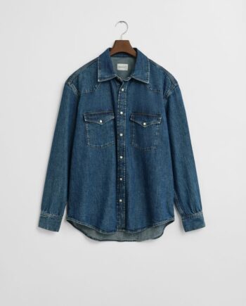 L Re Denim Rodeo Shirt - Gant Shirt  - 7325708341761