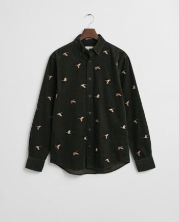 L Reg Embroidered Corduroy Shirt - Gant Shirt  - 7325708427649