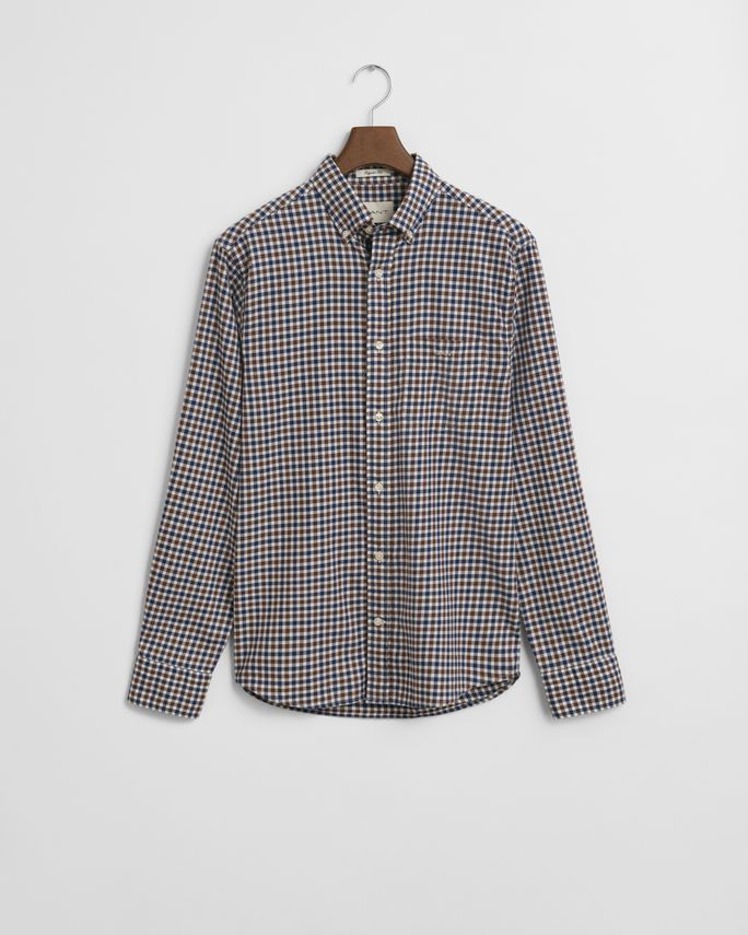 3XL Reg Twill Gingham Shirt - Gant Shirt  - 7325708404558