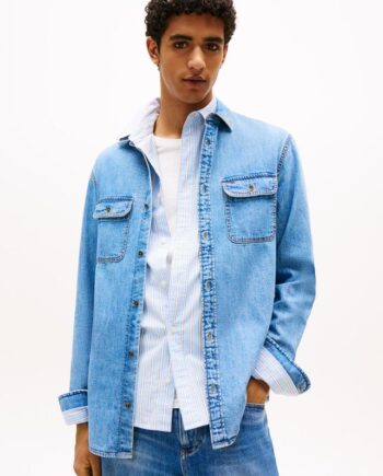 Blå Regular Denim Shirt Ext - Tommy Jeans Jeans  - 8721186992980
