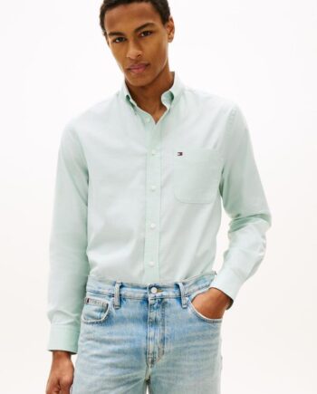 M Light Oxford Solid Shirt - Tommy Hilfiger Shirt  - 8721289916012