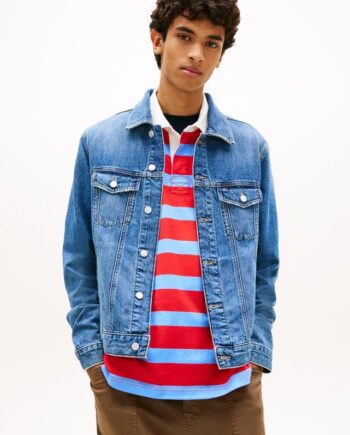 Blå Ryan Rglr Trckr Jckt Ext Bj8038 - Tommy Jeans Jeans  - 8721337013977