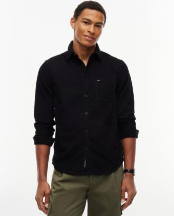 Sort Tjm Reg Baby Corduroy Shirt Ext - Tommy Jeans Jeans  - 8721441624779