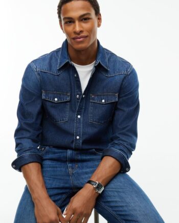L Regu Ar Western Shirt Dj8057 - Tommy Jeans Shirt  - 8721441457261