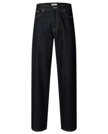 Blå Slm220 Loose Ben Selvedge 804 - Selected Jeans  - 5715913984532