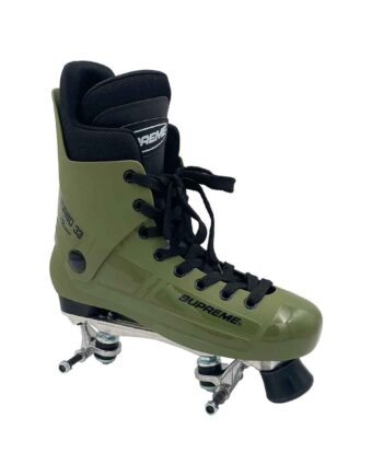 Grøn Supreme Turbo Aluminium Side Side Rulleskøjte Army Kun Støvle Understel - Supreme Rollers SkoSneaksers  - 5711697002721