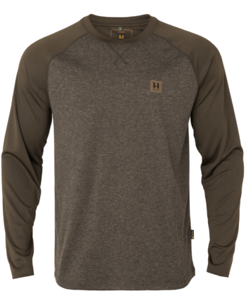 Grøn Kodiak Cleverwool Tee Shirt Dark Hunting Green - Härkila Shirt