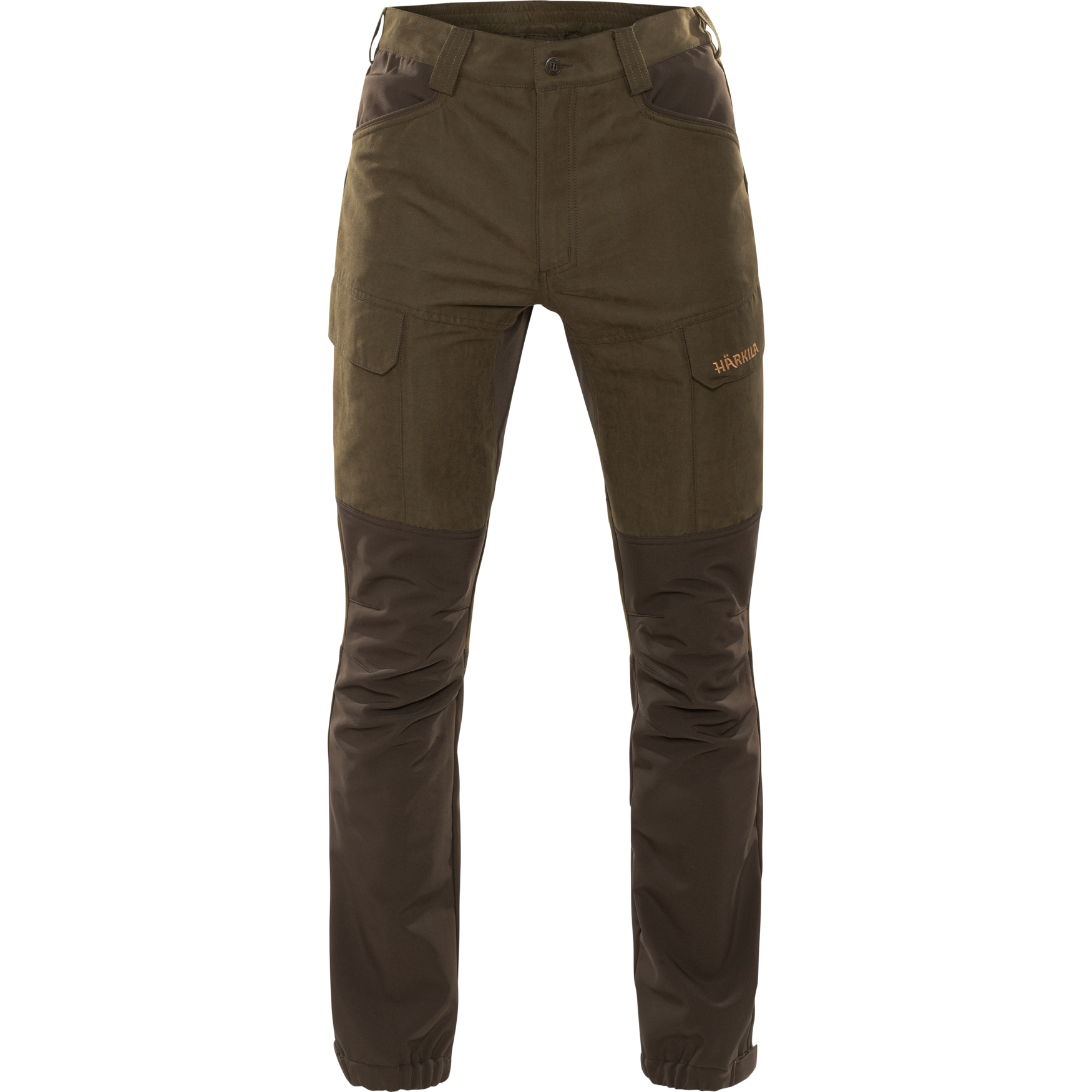 Grøn Harkila Scandinavian Trousers Willow Green Deep Brown - Härkila Jeans - 5714733535108