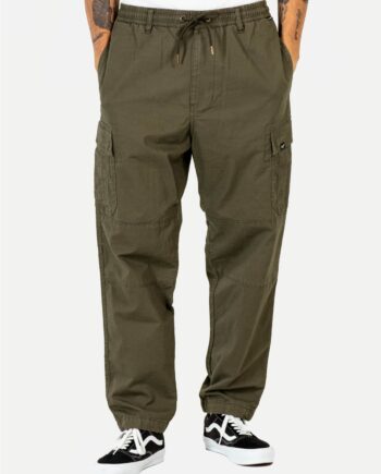 Dark Olive Reell Reflex Loose Cargobukser Mørk Oliven - Reell Jeans  - 4051015315555