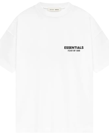 Hvid Fear God Essentials Classic Fit Shirt Bright White - Fear Of God Shirt  - 198437849177