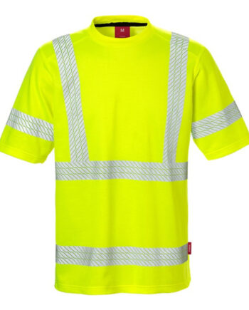 Hi Vis Gul Kansas Fristads Vis Shirt Klasse Vis Gul - Shirt  - 7322302706941