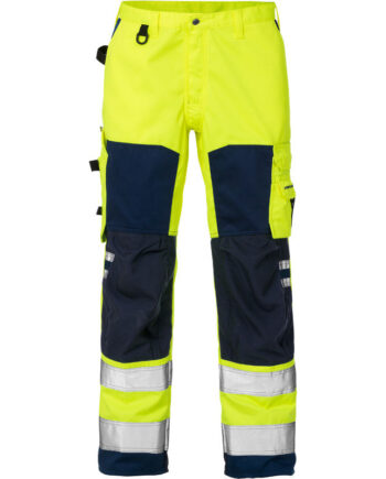 Hi Vis Gul/Mari Kansas Fristads Vis Bukser Klasse Vis Gul Marine - Jeans