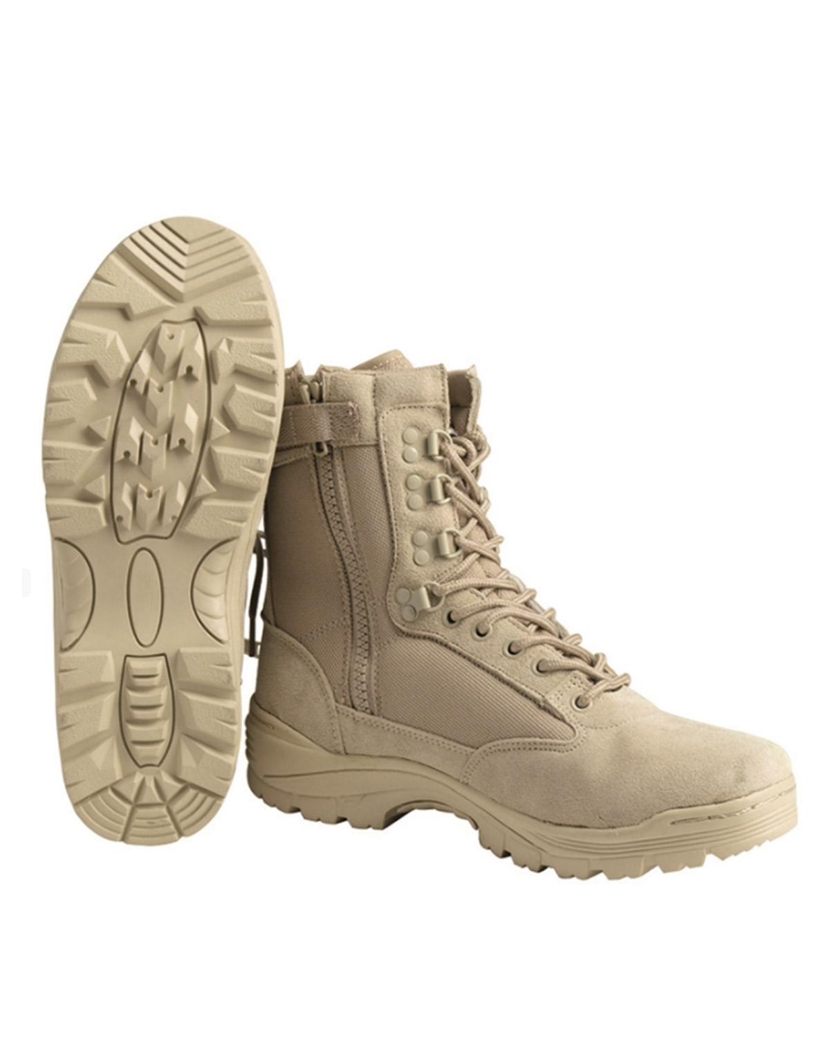 Khaki Mil Tec Taktiske Støvler Ykk Lynlås - Mil-tec SkoSneaksers - 4046872416880