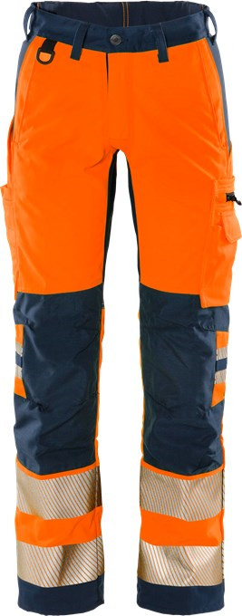 Hi Vis Orange/B Kansas Fristads Vis Bukser Vis Orange Blå - Jeans - 7322302974760
