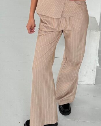 Hvid Bukser Roberta Sand Stripe Sand White Stripe Continue - Continue Jeans  - 5714015338199