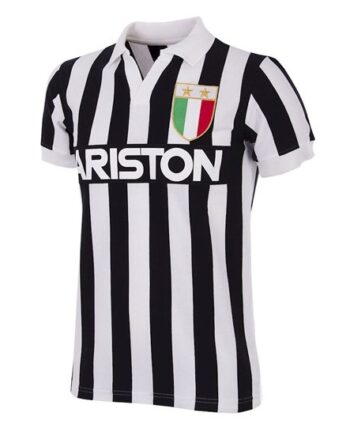 Sort Juventus 1984 Retro Shirt Mens Stock - Copa Football Shirt  - 8718912071033