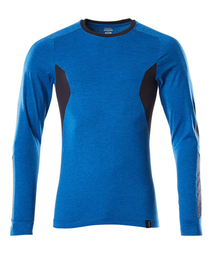 Azurblå/Mørk Ma Mascot Accelerate Langærmet Shirt Azurblå Mørk Marine - Mascot Shirt