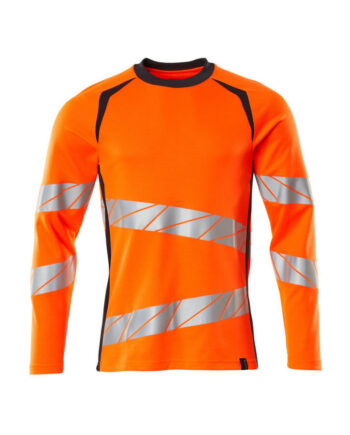 Hi Vis Orange/M Mascot Langærmet Vis Shirt Vis Orange Marine - Mascot Shirt