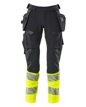 Sort/Hi Vis Gul Mascot Accelerate Safe Bukser Hængelommer Sort Vis Gul - Mascot Jeans  - 5711074808120