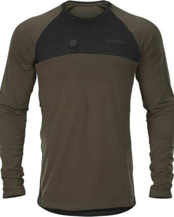 Sort Harkila Heat Langærmet Shirt Med Varme Willow Green Black - Härkila Shirt  - 5714733527615