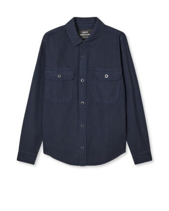 Parisian Night Dyed Canvas Skyler Shirt - Mads NØrgaard Shirt  - 5715131510582