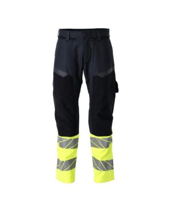 Mascot Multisafe Bukser Med Knælommer Stretch Zoner 21479 281 01017 Mørk Marine Vis Gul 82c44 Bukser 1149 13034 Type - Mascot Jeans  - 5711074906000