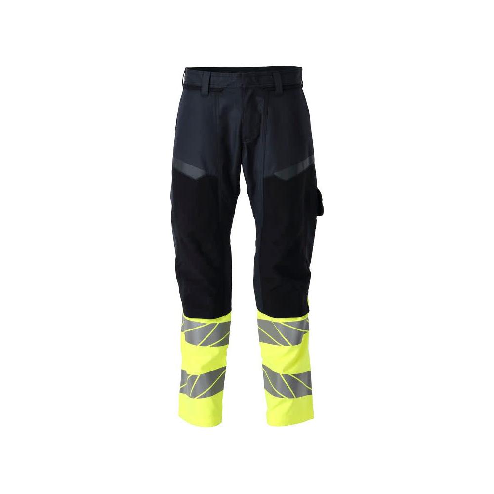 Mascot Multisafe Bukser Med Knælommer Stretch Zoner 21479 281 01017 Mørk Marine Vis Gul 82c44 Bukser 1149 13034 Type - Mascot Jeans  - 5711074906000