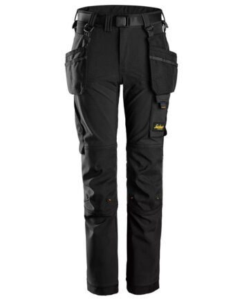 Sort Snickers Allroundwork Juniorbukser Vejs Stretch 7575 Bukser Fjernlager - Snickers Jeans