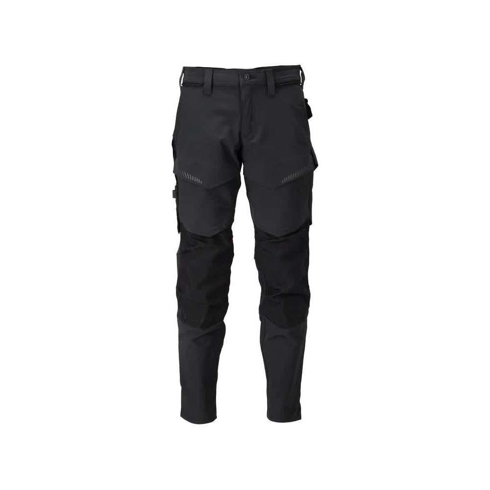 Sort Mascot Customized Bukser Med Knælommer Ultimate Stretch Bukser 82c64 Bukser - Mascot Jeans - 5711074996452