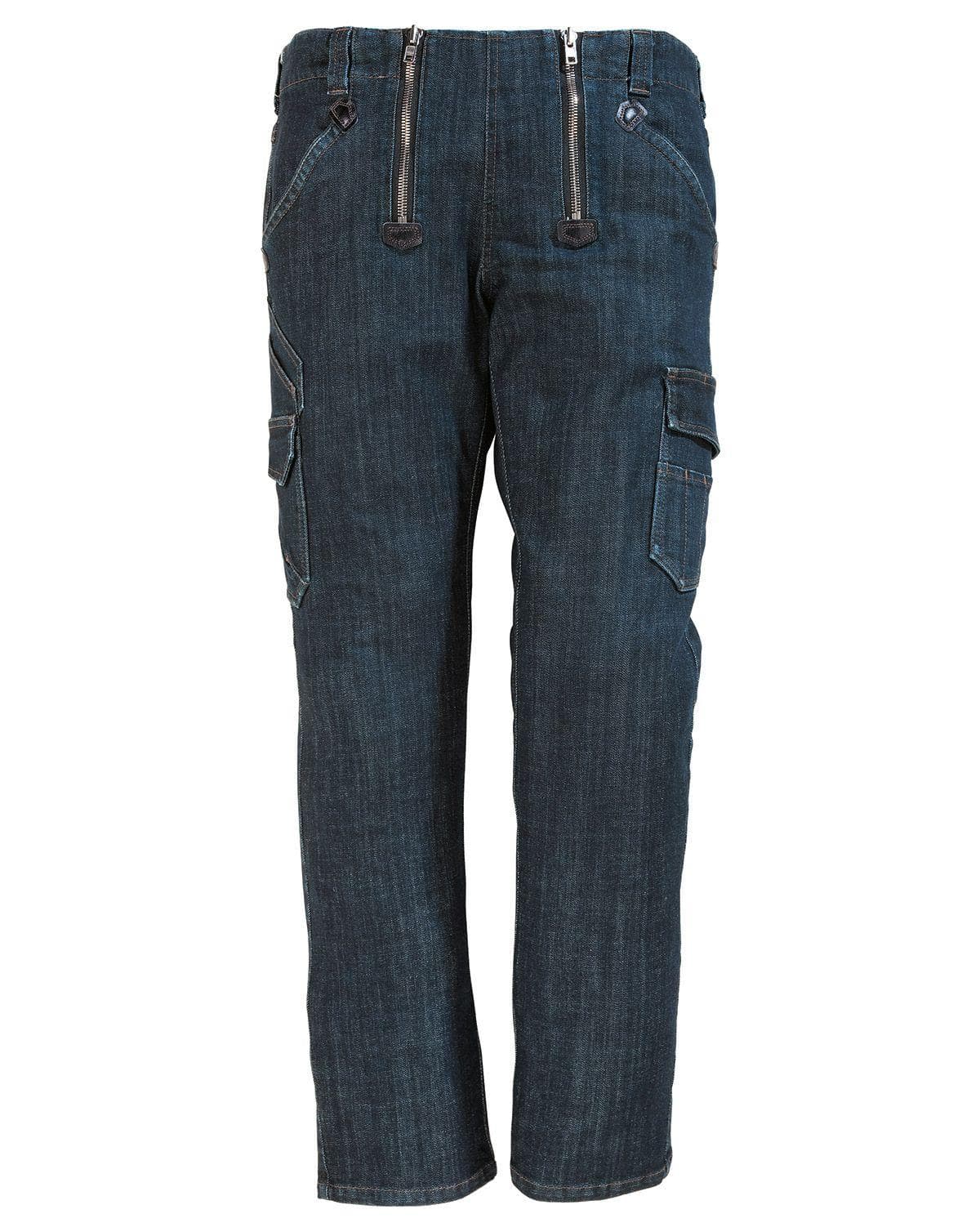 Sort Fhb Friedhelm Naver Bukser Stretch Blå W29 L34 - Fhb Jeans - 4030646289831