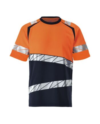 Mascot Accelerate Shirt 25082 771 Mørk Marine Vis Orange Shirts Iso 20471 Herre - Mascot Shirt  - 5715411162296