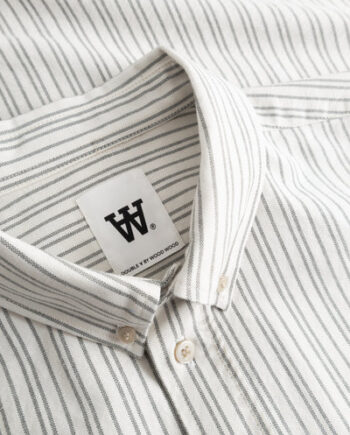 Silver Birch St Wwadam Stripe Shirt - Wood Wood Shirt  - 5715751509539