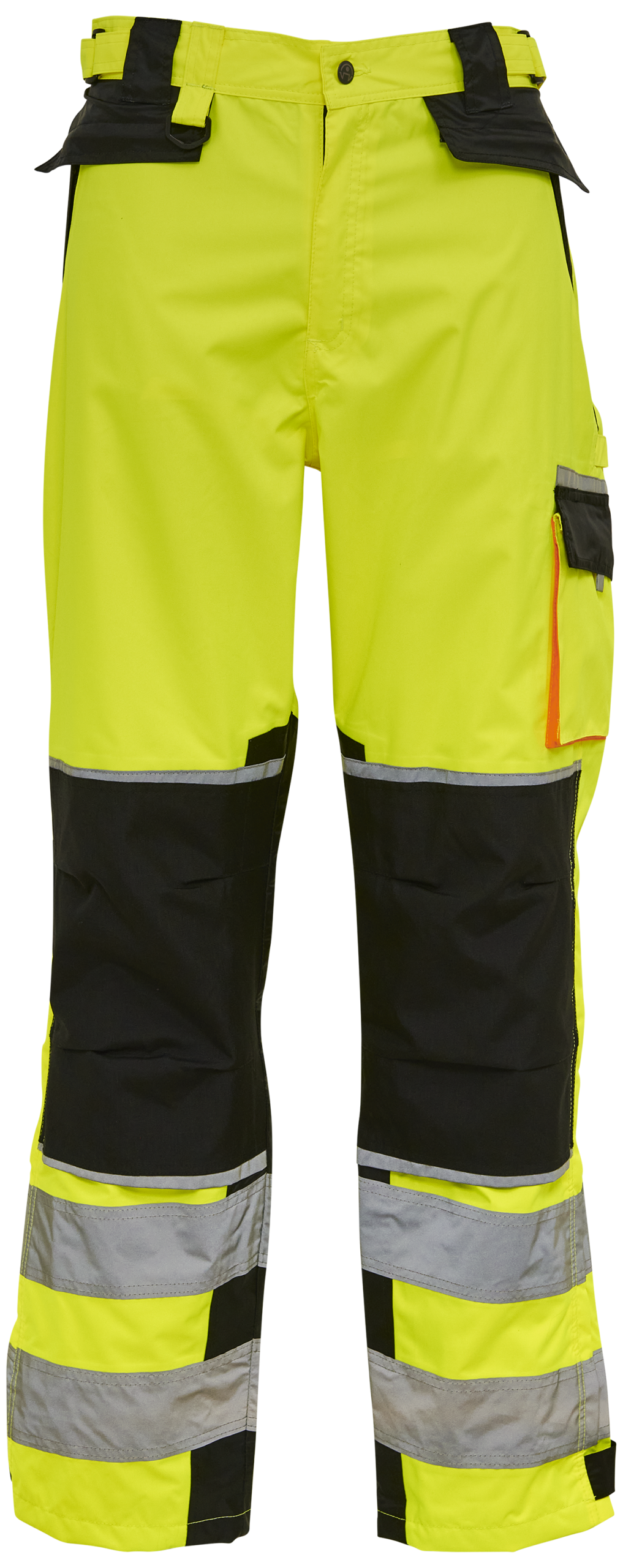 Sort Vis Bukser 082404r Gul Str - Elka Jeans - 5706219191878
