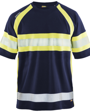 Vis Shirt 3337 Besk Marine Gul - Blaklader Shirt  - 7330509466520