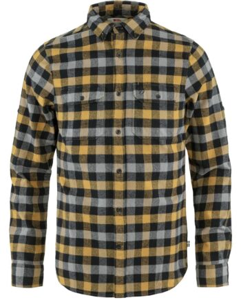 Sort Fjallraven Mens Skog Shirt Brun Buckwheat Brown Black 232 550 - Fjällräven Shirt  - 7323450793357