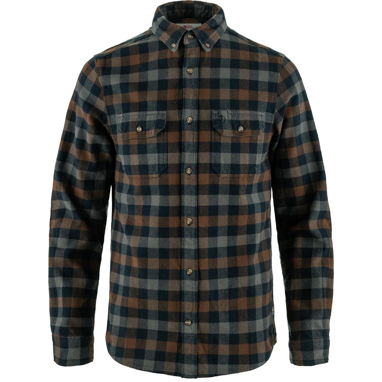 Blå (DARK NAVY- Fjallraven Mens Skog Shirt Blå Dark Navy Dark Oak 555 299 - Fjällräven Shirt - 7323451062223